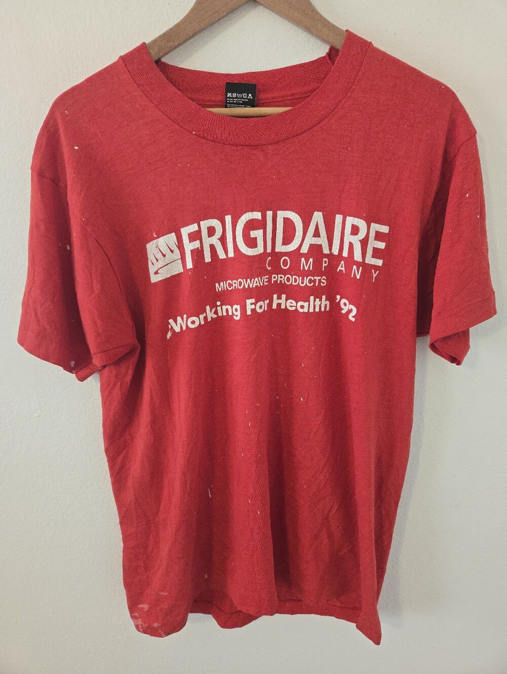 Vintage Frigidaire Company T Shirt Mens Large Working For Health 92work Shirt.